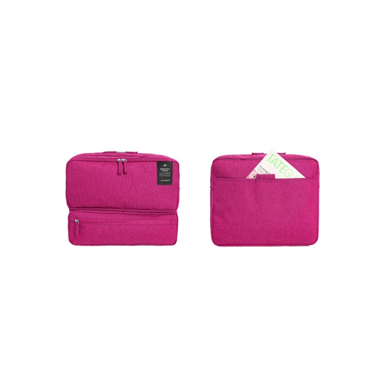 Τσάντα Ταξιδίου με Πολλές Θήκες Χρώματος Ροζ SPM Carrybag-PINK