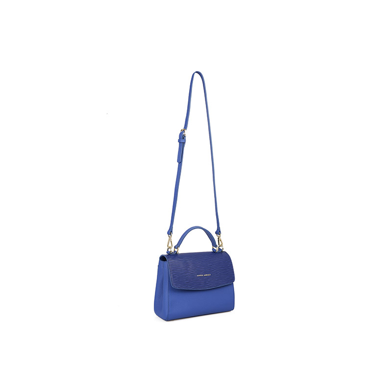 Γυναικεία Τσάντα Χειρός με Αποσπώμενο Λουράκι Χρώματος Μπλε Laura Ashley Lisson 663LAS0107