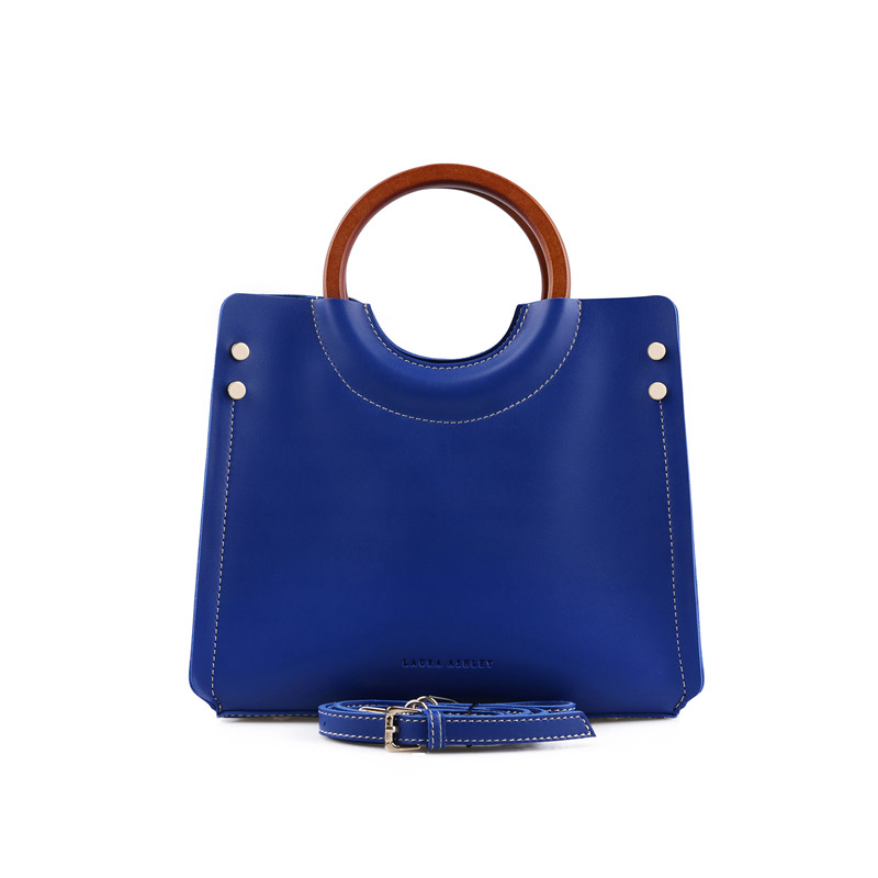 Γυναικεία Τσάντα Χειρός με Λουράκι Χρώματος Μπλε Laura Ashley Ivy 651LAS0960