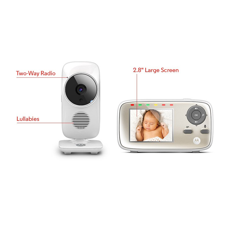 Συσκευή Παρακολούθησης Μωρού με Έγχρωμη Οθόνη 2.8" Motorola MBP483