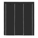Φορητή Υφασμάτινη Ντουλάπα με Μεταλλικό Σκελετό Χρώματος Μαύρο 150 x 45 x 175 cm Songmics RYG12B