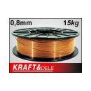 Χάλκινο Σύρμα Ηλεκτροσυγκόλλησης 0.8 mm 15 Kg Kraft&Dele KD-1150