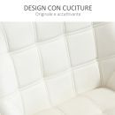 Πολυθρόνα Scandinavian Design HOMCOM σε Ξύλο και Κρεμ βελούδο εφέ, για σαλόνι ή γραφείο, 68,5x61x72,5 cm