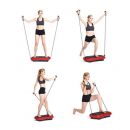 Πλατφόρμα Step Παθητικής Γυμναστικής για Όλο το Σώμα με Δόνηση και Τηλεχειριστήριο 78 x 46.5 x 21 cm Χρώματος Κόκκινο Hoppline HOP1000755-1
