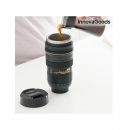 Θερμικό Ποτήρι Φακός Φωτογραφικής Μηχανής με Καπάκι Πολλαπλών Χρήσεων InnovaGoods V0100509