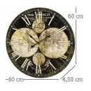 Ξύλινο Ρολόι Τοίχου 60 cm Bakaji 02838622