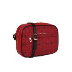 Γυναικεία Τσάντα με Διπλό Φερμουάρ Χρώματος Κόκκινο Καρό Laura Ashley Furley 651LAS1586