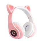 Ασύρματα Ακουστικά Bluetooth Γάτα Χρώματος Ροζ SPM B39-Pink