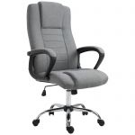 Καρέκλα γραφείου Vinsetto Εργονομική καρέκλα γραφείου Επιτραπέζια καρέκλα με ρυθμιζόμενο ύψος και κλίση γκρι