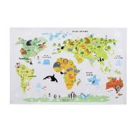 Αυτοκόλλητος Παιδικός Επιτοίχιος Παγκόσμιος Χάρτης 90 x 60 cm Ocean Home Deco Kids HD2375