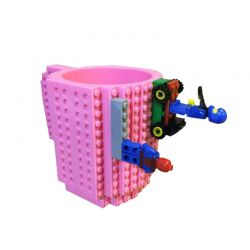 Κούπα από Lego Χρώματος Ροζ SPM BrickMug-Pink
