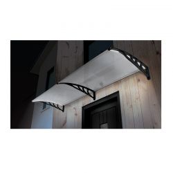 Διπλό Πλαστικό Κιόσκι - Τέντα Πόρτας Εισόδου με Ηλιακό LED Φωτισμό 80 x 240 cm 40070221