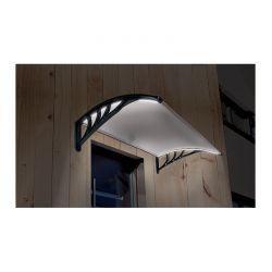 Πλαστικό Κιόσκι - Τέντα Πόρτας Εισόδου με Ηλιακό LED Φωτισμό 80 x 120 cm 40070219