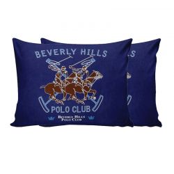 Σετ Μαξιλαροθήκες 50 x 70 cm 2 τμχ Χρώματος Μπλε Beverly Hills Polo Club 176BHP0108