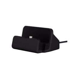 Επιτραπέζιος Φορτιστής για iPhone Χρώματος Μαύρο Hoppline HOP1000627-3