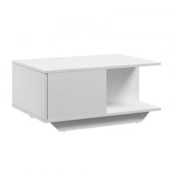 Ξύλινο Τραπέζι Σαλονιού 90 x 60 x 42 cm Χρώματος Λευκό SPM Kama JAN-KAMAW