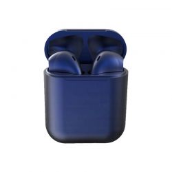 Ασύρματα Ακουστικά Bluetooth με Βάση Φόρτισης i12 TWS Χρώματος Μπλε SPM I12-Dblue