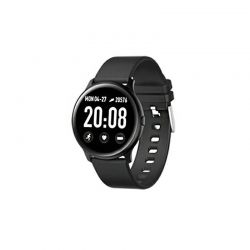 Smartwatch με Μετρητή Καρδιακών Παλμών Χρώματος Μαύρο SPM KW19-Black