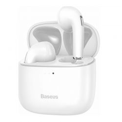Ασύρματα Ακουστικά Bluetooth με Βάση Φόρτισης Bowie E8 TWS Χρώματος Λευκό Baseus NGE8-02