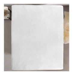 Διπλό Σεντόνι Jersey με Λάστιχο 140 x 200 x 30 cm Χρώματος Λευκό Dreamhouse 8717703801156