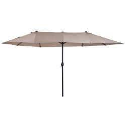 Outsunny Outdoor Double Canopy Umbrella, Ecr ?, Καλυμμένη περιοχή: 4,6μ