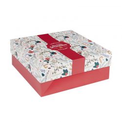 Χάρτινο Χριστουγεννιάτικο Κουτί Γλυκών 25 x 25 x 10 cm Lily Cook KP5728