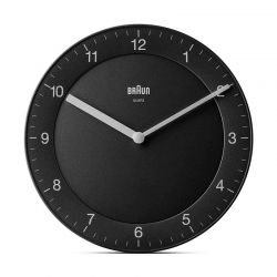 Αναλογικό Μεταλλικό Ρολόι Τοίχου 20 cm Χρώματος Μαύρο Braun BC06B 78949