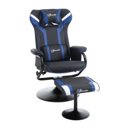 Καρέκλα Gaming με Υποπόδιο 67 x 82.5 x 103 cm Χρώματος Μπλε Vinsetto 833-886V70BU