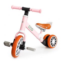 Παιδικό Ποδήλατο Ισορροπίας 2 σε 1 Χρώματος Ροζ Ecotoys LC-V1307-Pink
