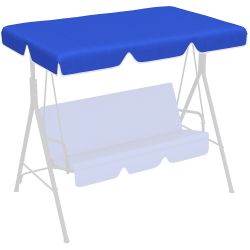 Outsunny Ανταλλακτικό κουβούκλιο για αιωρούμενο κάθισμα από πολυεστέρα με προστασία UV50+, 192x144cm, Μπλε