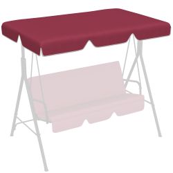 Outsunny Ανταλλακτικό κουβούκλιο για αιωρούμενο κάθισμα από πολυεστέρα με προστασία UV50+, 192x144cm, κόκκινο