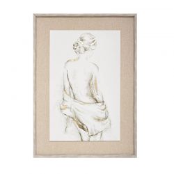 Υφασμάτινος Πίνακας σε Καμβά με Κορνίζα 51 x 71 cm Nude Portrait Atmosphera 173911