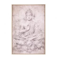 Υφασμάτινος Πίνακας σε Καμβά με Κορνίζα 60 x 90 cm Buddha Atmosphera 185917