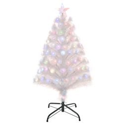 Τεχνητό Χριστουγεννιάτικο Δέντρο με Πολύχρωμα Φωτάκια LED 90 cm HOMCOM 830-318V90
