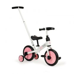 Παιδικό Ποδήλατο Ισορροπίας με Πεντάλ και Βοηθητικές Ρόδες 3 σε 1 Χρώματος Ροζ Ecotoys YM-BB-12-Pink