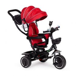 Τρίκυκλο Παιδικό Ποδήλατο - Καρότσι με Περιστρεφόμενο Κάθισμα Χρώματος Κόκκινο Ecotoys JM-066-9-Red