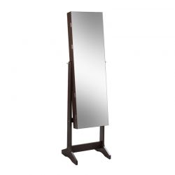 Κοσμηματοθήκη - Μπιζουτιέρα με Ολόσωμο Καθρέπτη 41.5 x 36.5 x 156 cm Costway HW65695BN