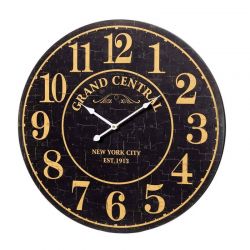 Ξύλινο Ρολόι Τοίχου 60 cm Bakaji 02838624