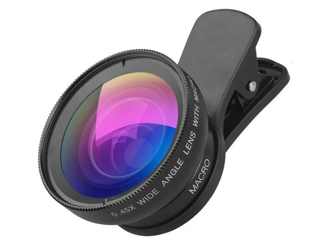 Φακός για Smartphone 2 σε 1 0.45x 12.5x Macro με Κλιπ για την Κάμερα 5907451352137 VERK GROUP