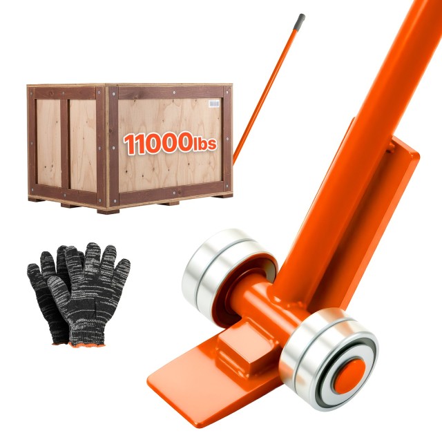 VEVOR Πρίλεβερ Μπάρα, Ανυψωτική Ικανότητα 4990 kg, Λαβή 1.7m από Ανθρακούχο Χάλυβα, Μεταφερόμενη Μπάρα με Ρόδες για Παλέτες & Βαριά Αντικείμενα HLQG70INCH116TVH8001V0