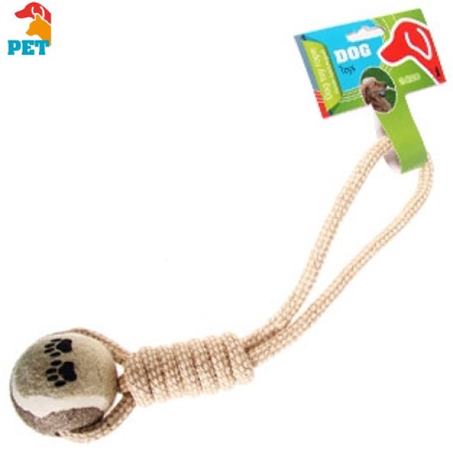 PET COMFORT Σχοινί και Μπάλα Παιχνίδι για Σκύλους από Βαμβάκι - Παιχνίδια για Κατοικίδια 10009033