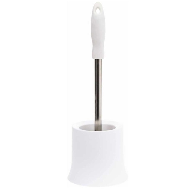 BAKAJI Σετ Καθαρισμού WC με Βάση & Βουρτσάκι σε Πλαστικό & Μέταλλο 39cm 02813859