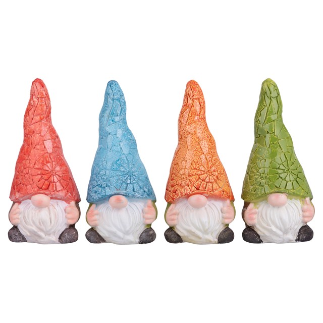 Galileo Γλάστρα νάνος κήπου h 34 cm από πολυρεζίνη με επεξεργασία ψηφιδωτού Est 5921649 Τυχαία Επιλογή Χρωμάτων