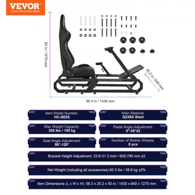 Βάση Τιμονιού VEVOR για Logitech G923/G920/G29 150kg Συμπαγής ZXZCXKXHBKZD9MKRTV0