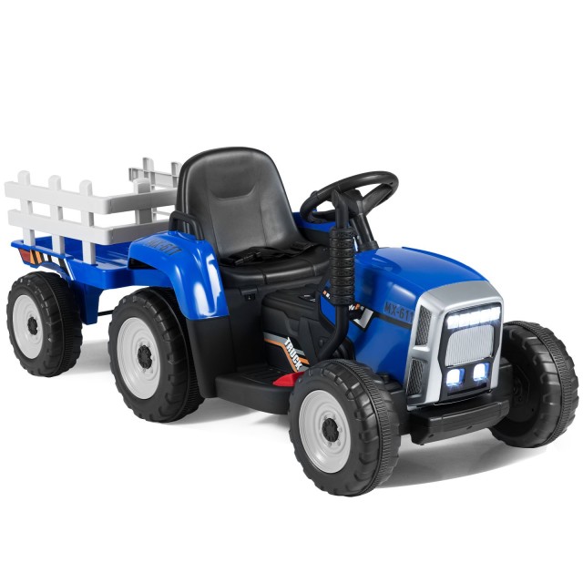 Costway Παιδικός Τρακτέρ με Αποσπώμενο Τρέιλερ 136,5 x 50 x 52,5 εκ. TQ10279DE-BU