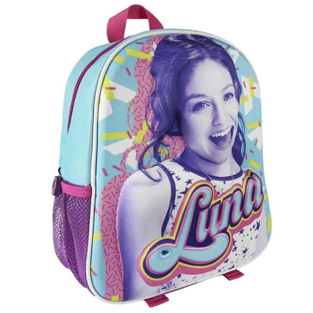 BAKAJI Σακίδιο Νηπιαγωγείου Soy Luna 3D Ανάγλυφο, Νέα Έκδοση Σχολική 2017-2018 02661794
