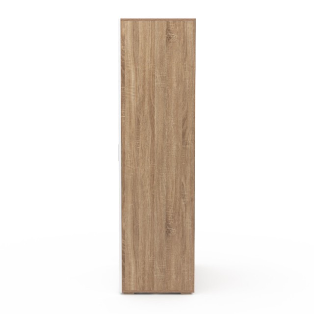 Δίφυλλη Ντουλάπα Marius με 2 Πόρτες 80 x 48 x 167 cm Λευκό & Ξύλο 30089638 Idomya