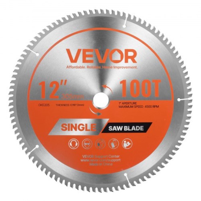 VEVOR Κυκλική Λεπίδα Πριονιού 305mm, 100 Δόντια, Για Αλουμίνιο DPYJPDPQDCL378LHP001V0