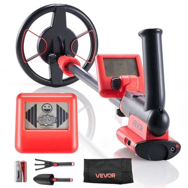 VEVOR Ελαφρύς Ανιχνευτής Μετάλλων 152.4mm με LCD Οθόνη, Αδιάβροχο Πηνίο Π68, Ρυθμιζόμενο Ύψος 580-860mm, Υψηλής Ακρίβειας για Χρυσό DPJSTCQ6INCHV1VUS001V9