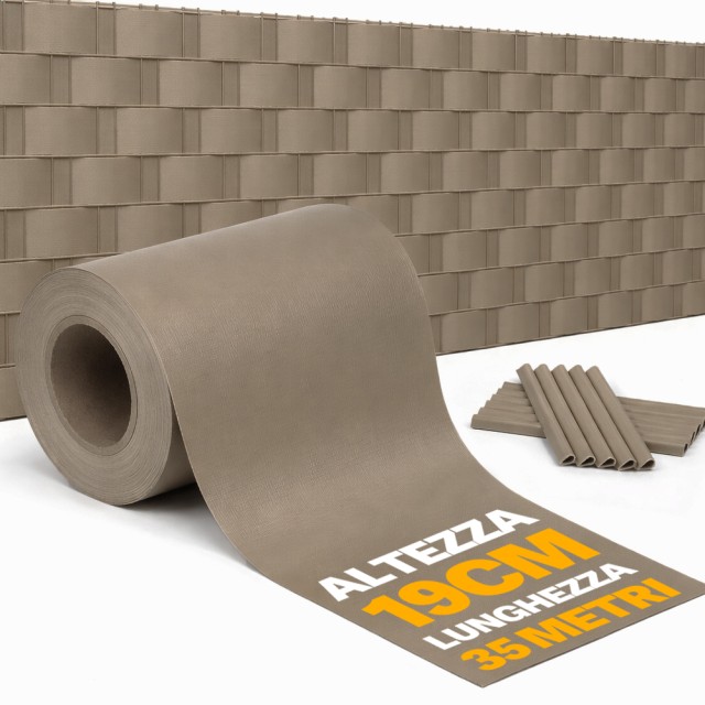 BAKAJI Φραγκοθέαση PVC Ταμπά 19cm x 35m, 450gr/m², UV, Εξωτερικού Χώρου 02001841